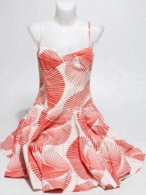 Strapless linen dvf dress